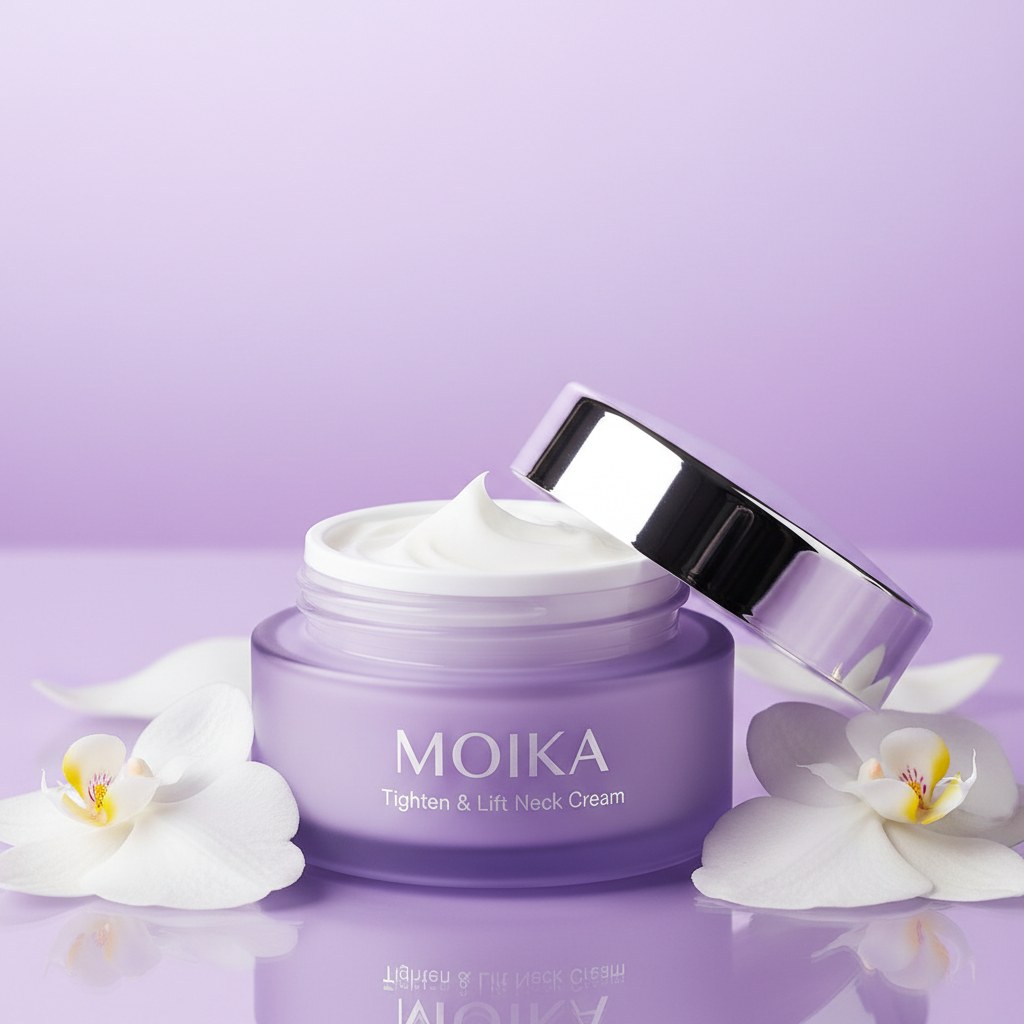 CALESSY MOIKA — Tarro con orquídea, fondo lavanda